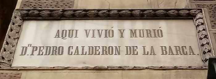 casa de calderon de la barca placa