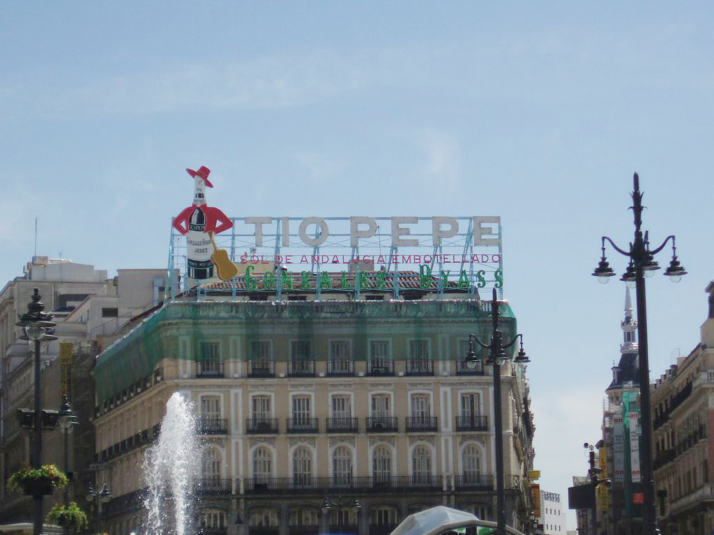 old Hotel Paris with Tio Pepe Signg