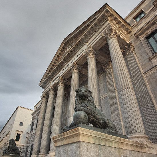 Lions of the Spanish Parliament