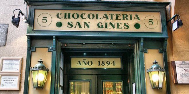 Entrada Chocolatería San Gines